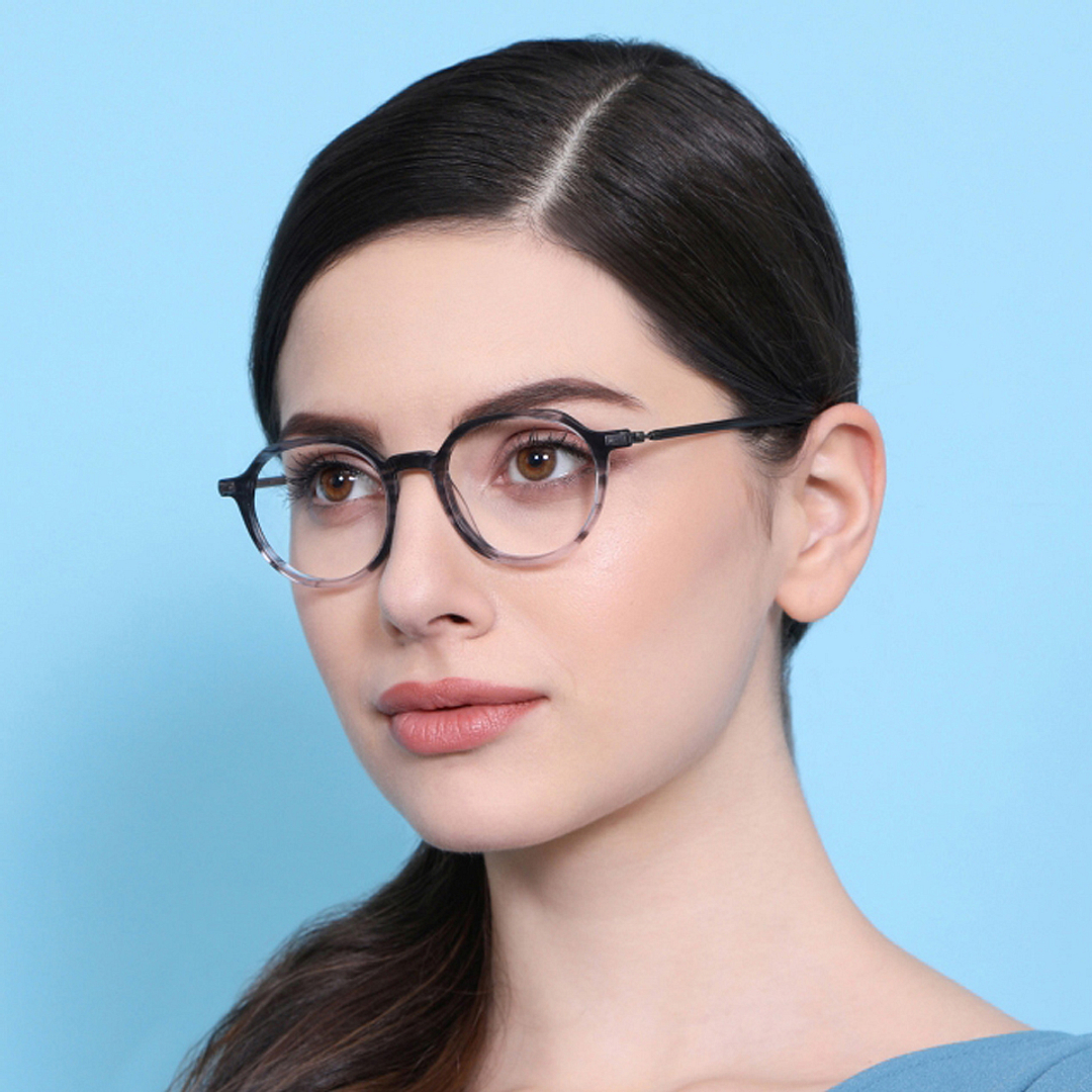 Vincent Chase Online Light Gray Full Rim Geometric right side