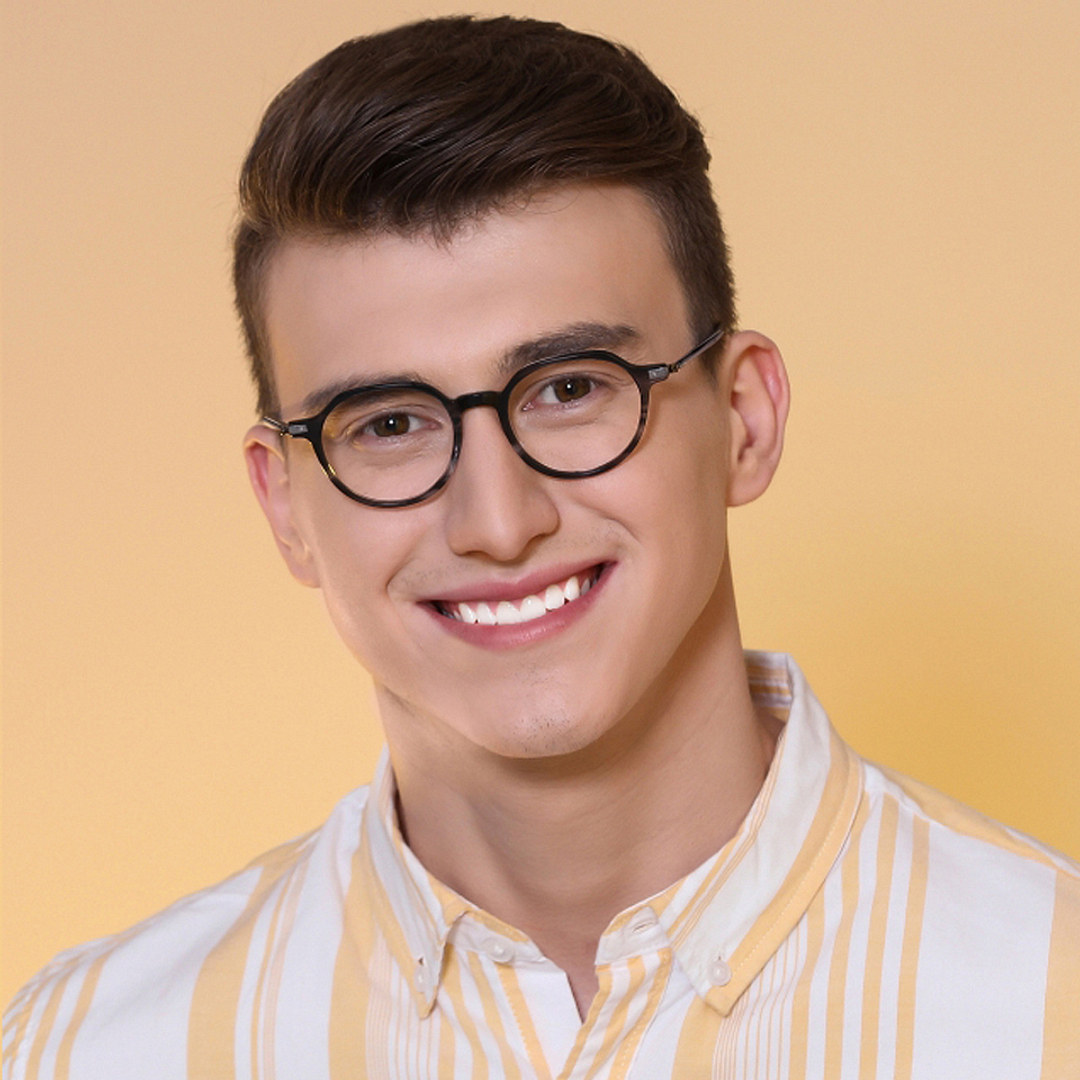 Vincent Chase Online Light Gray Full Rim Geometric left side