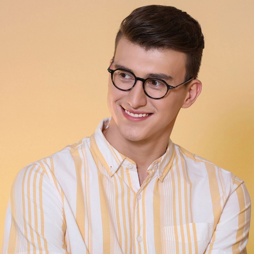 Vincent Chase Online Light Gray Full Rim Geometric left side