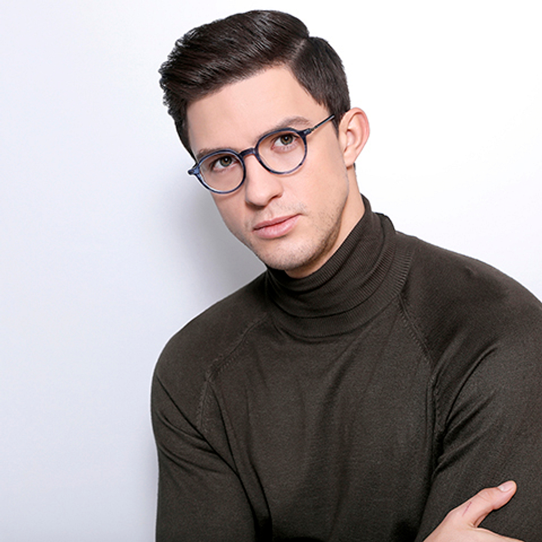 Vincent Chase Online Sky Blue Full Rim Geometric right side