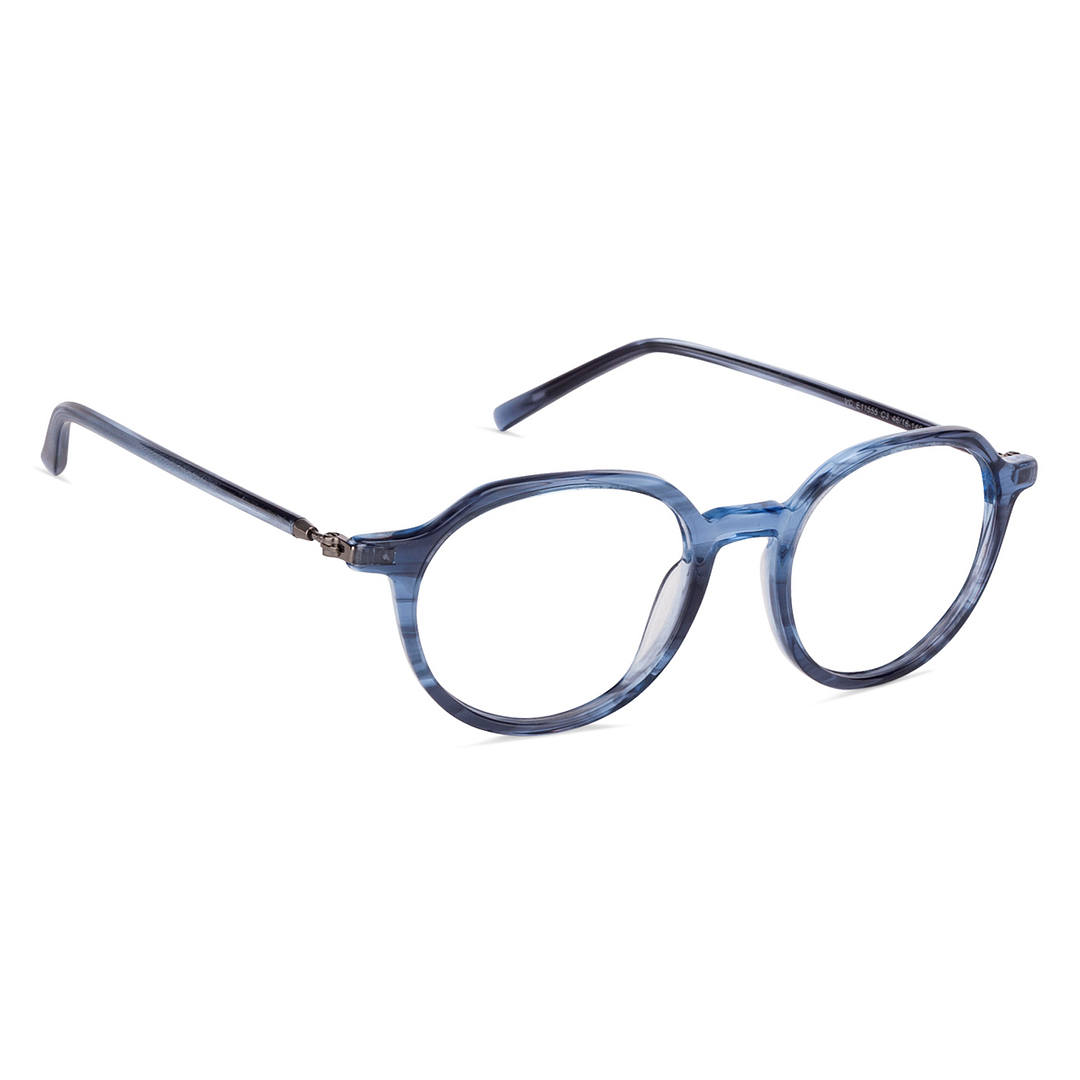 Vincent Chase Online Sky Blue Full Rim Geometric left side