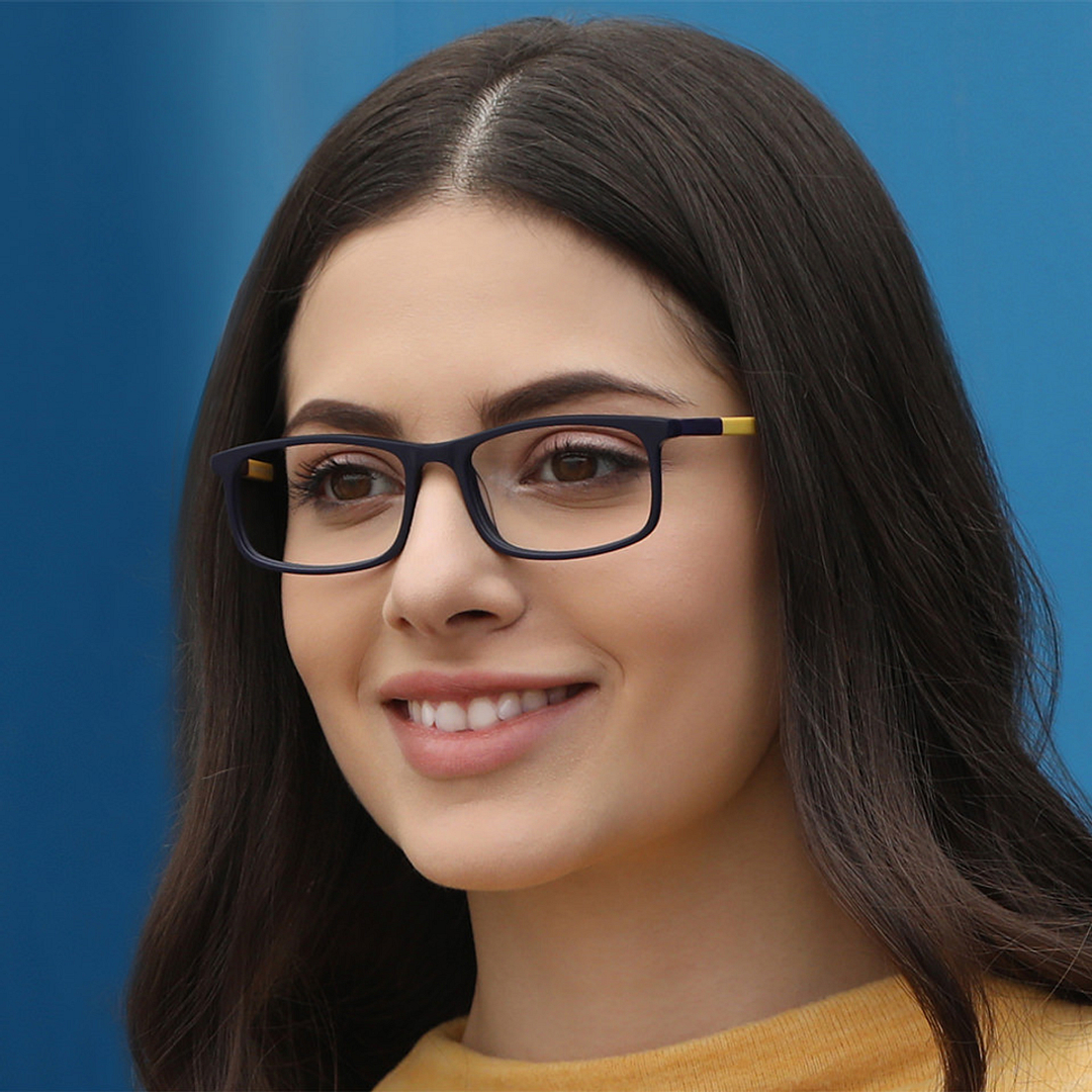 Vincent Chase Online Sky Blue Full Rim Rectangle left side