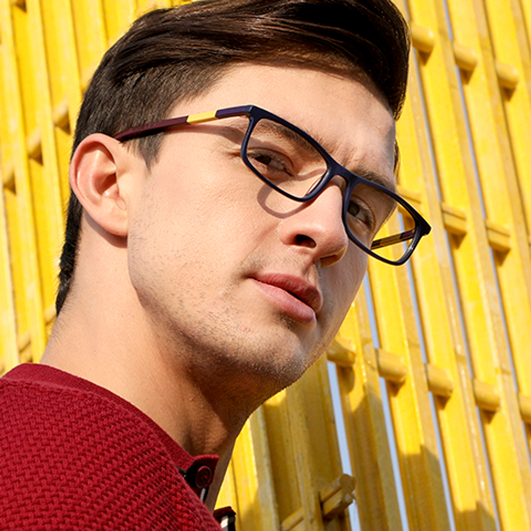 Vincent Chase Online Sky Blue Full Rim Rectangle right side