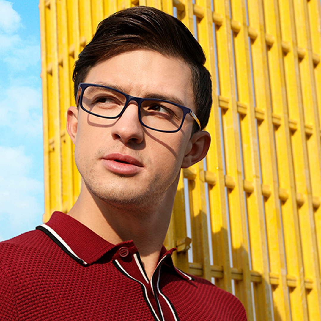 Vincent Chase Online Sky Blue Full Rim Rectangle right side