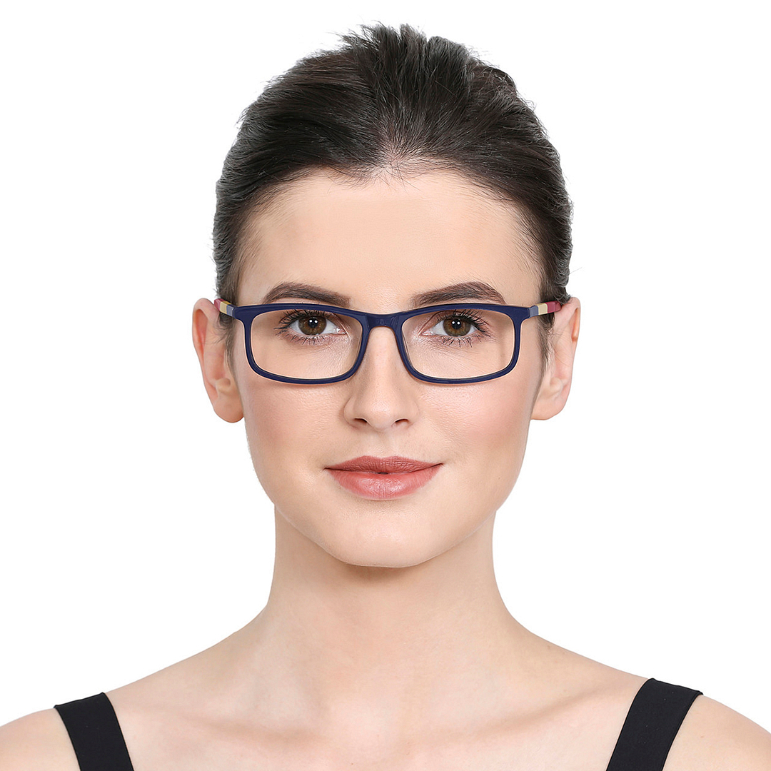 Vincent Chase Online Sky Blue Full Rim Rectangle left side