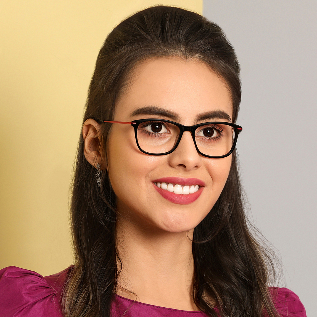 Vincent Chase Online Black Full Rim Rectangle left side