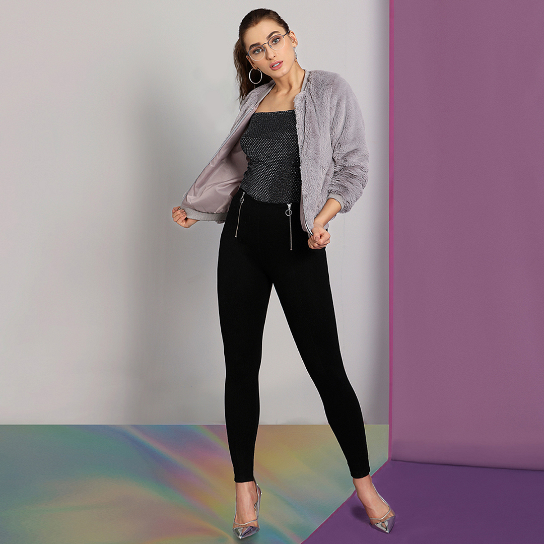 Vincent Chase Online Mid Gunmetal Half Rim Round right side