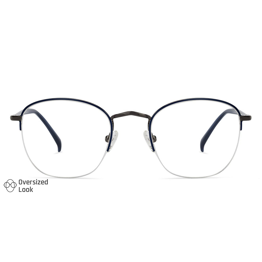 Vincent Chase Online Mid Gunmetal Half Rim Round left side