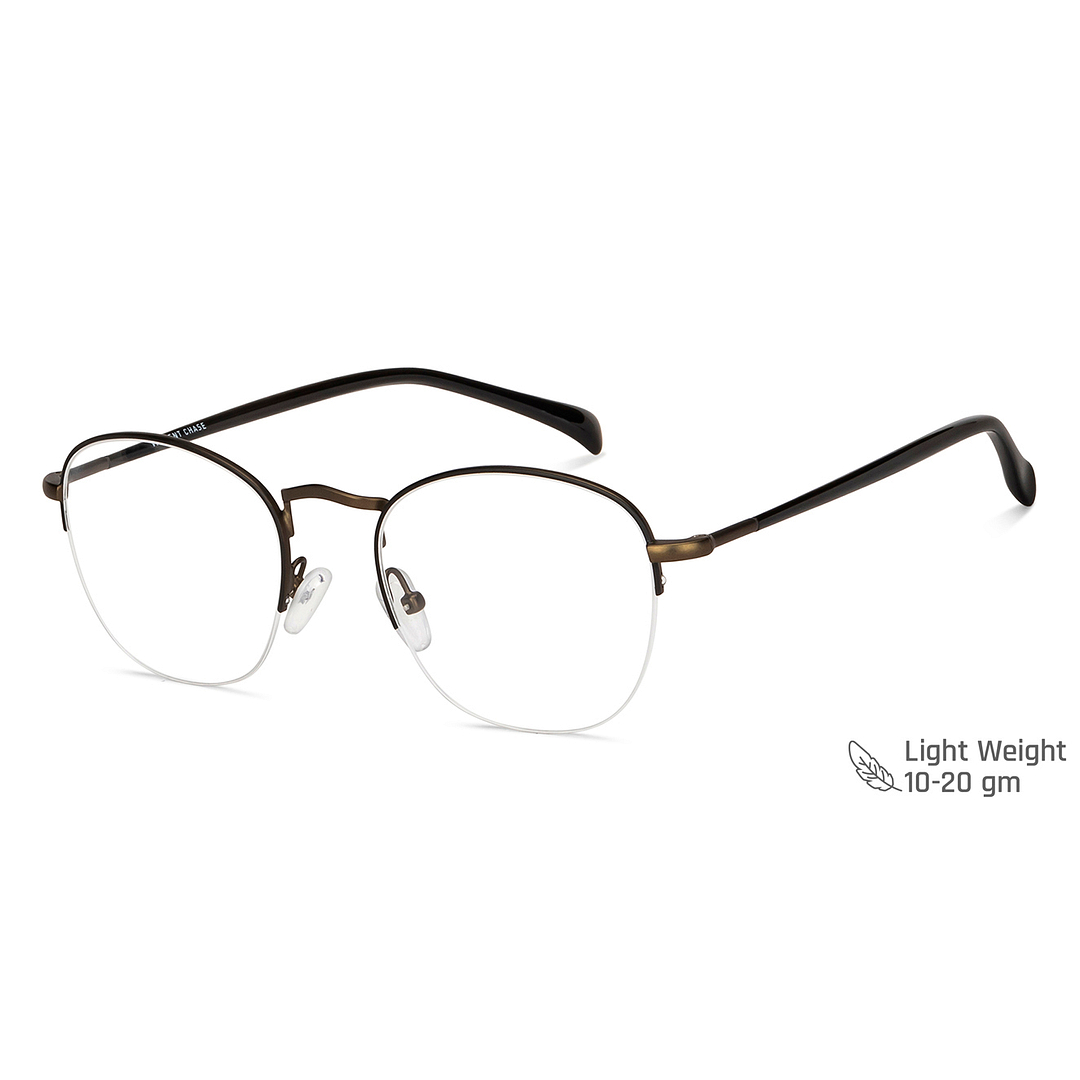 Vincent Chase Online Black Half Rim Round right side