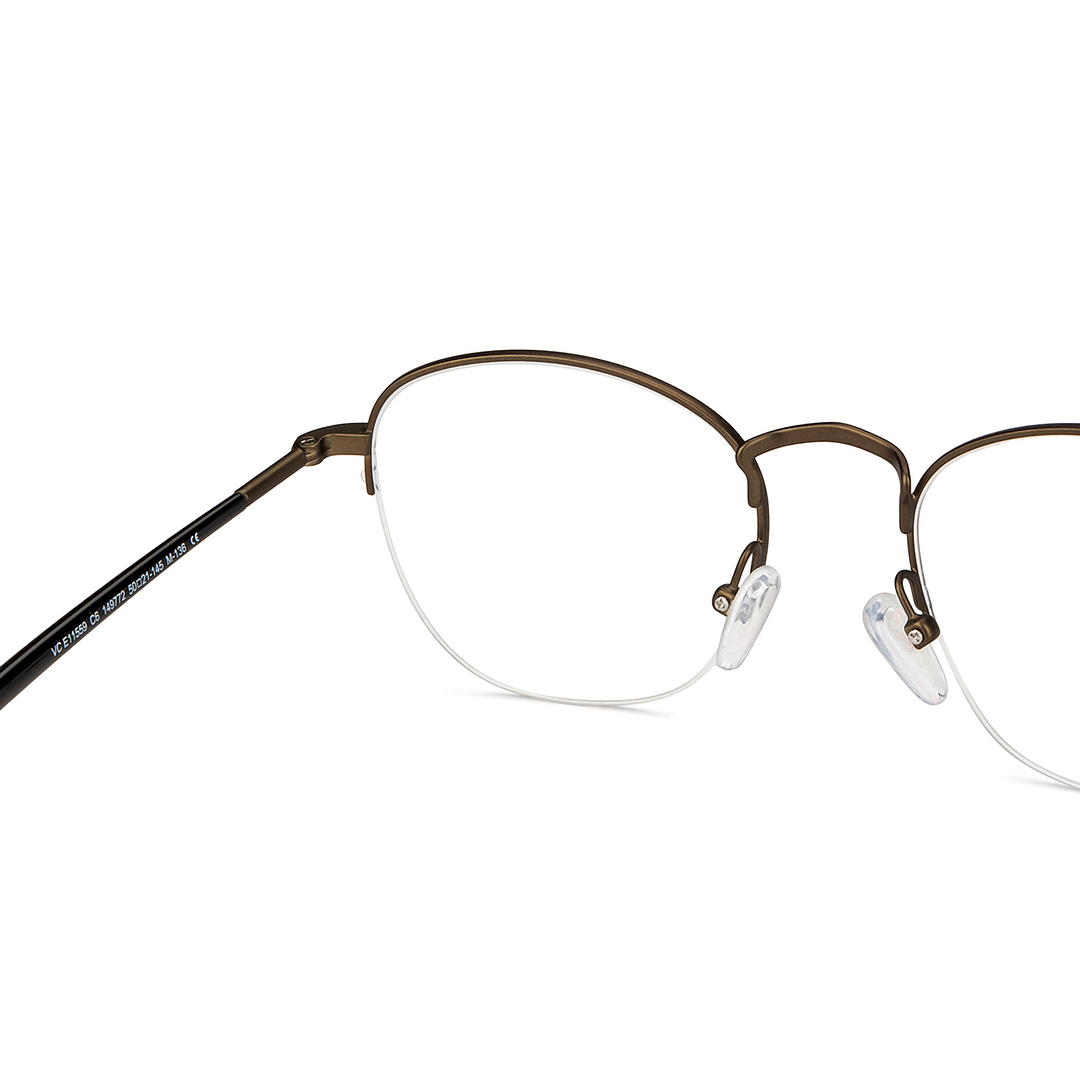 Vincent Chase Online Black Half Rim Round right side