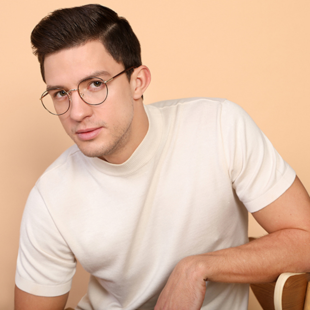 Vincent Chase Online Gold Full Rim Round left side