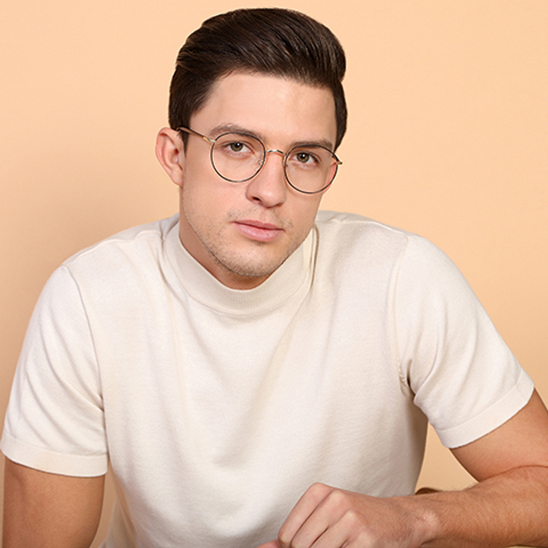 Vincent Chase Online Gold Full Rim Round right side