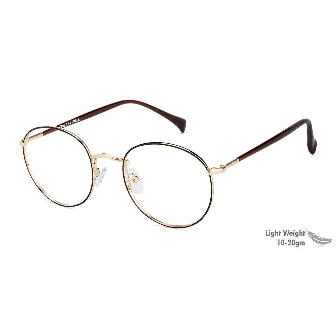 Vincent Chase Online Gold Full Rim Round right side