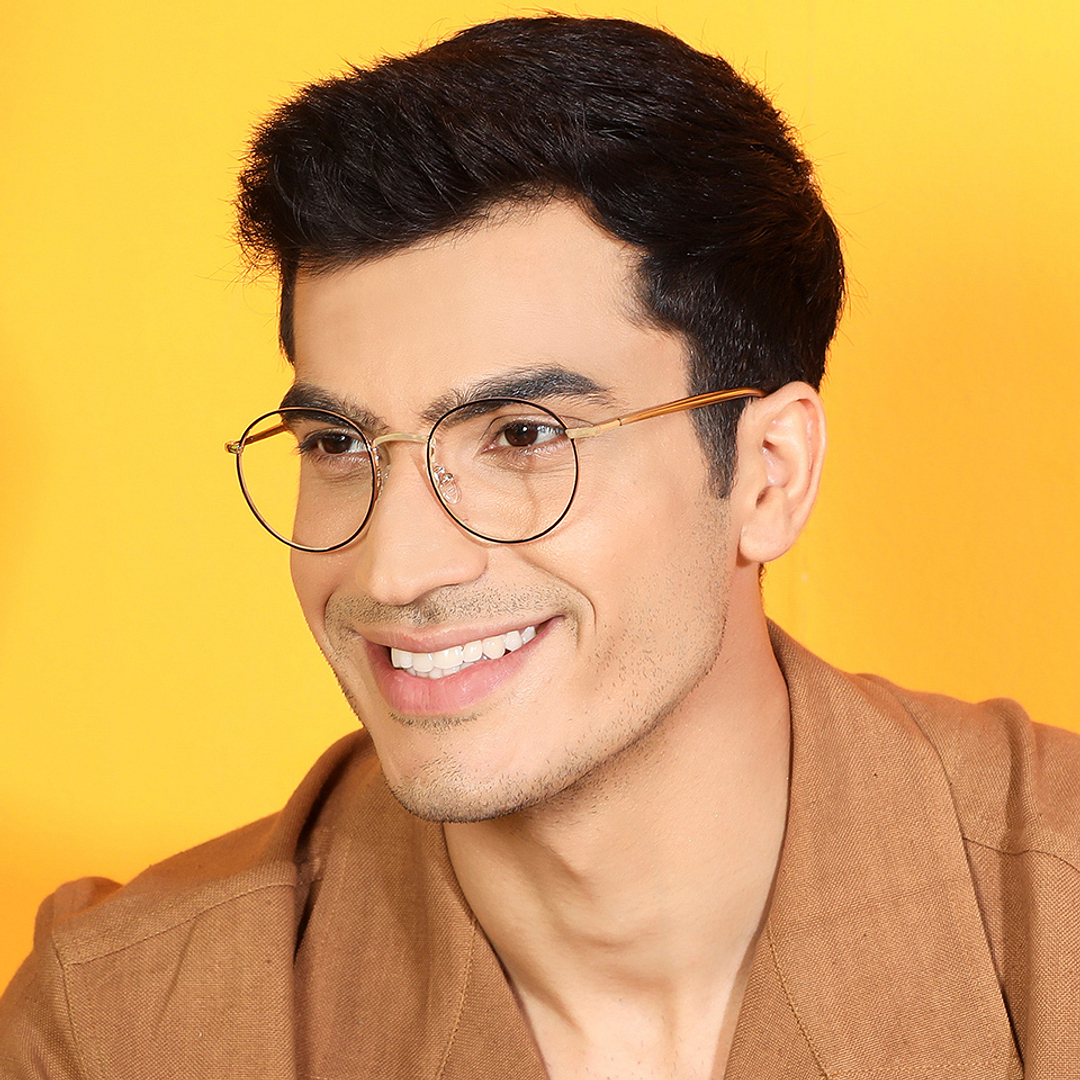 Vincent Chase Online Gold Full Rim Round left side