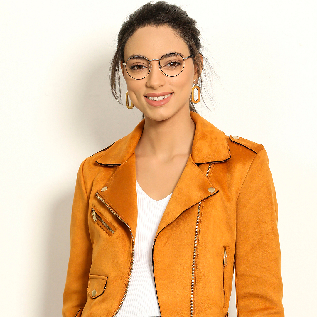 Vincent Chase Online Silver Full Rim Round left side