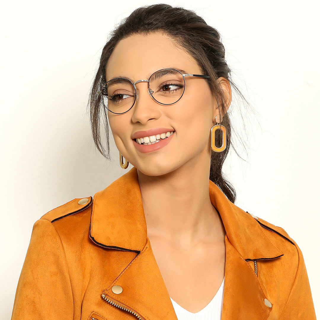 Vincent Chase Online Silver Full Rim Round right side