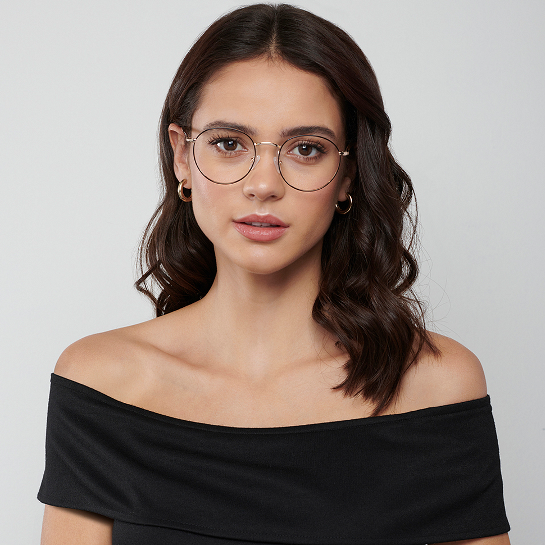 Vincent Chase Online Black Full Rim Round left side