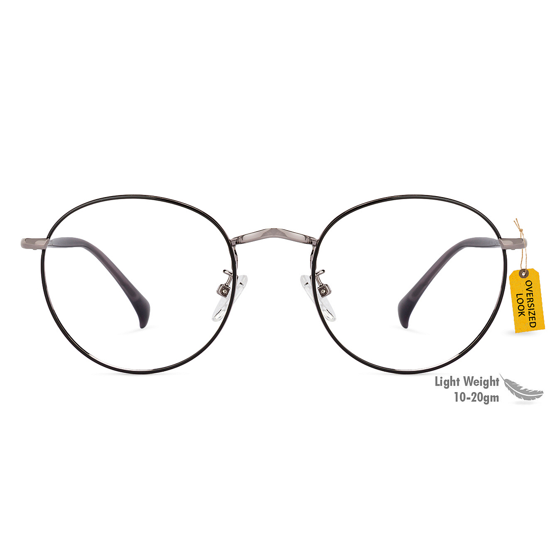 Vincent Chase Online Dark Gunmetal Full Rim Round left side