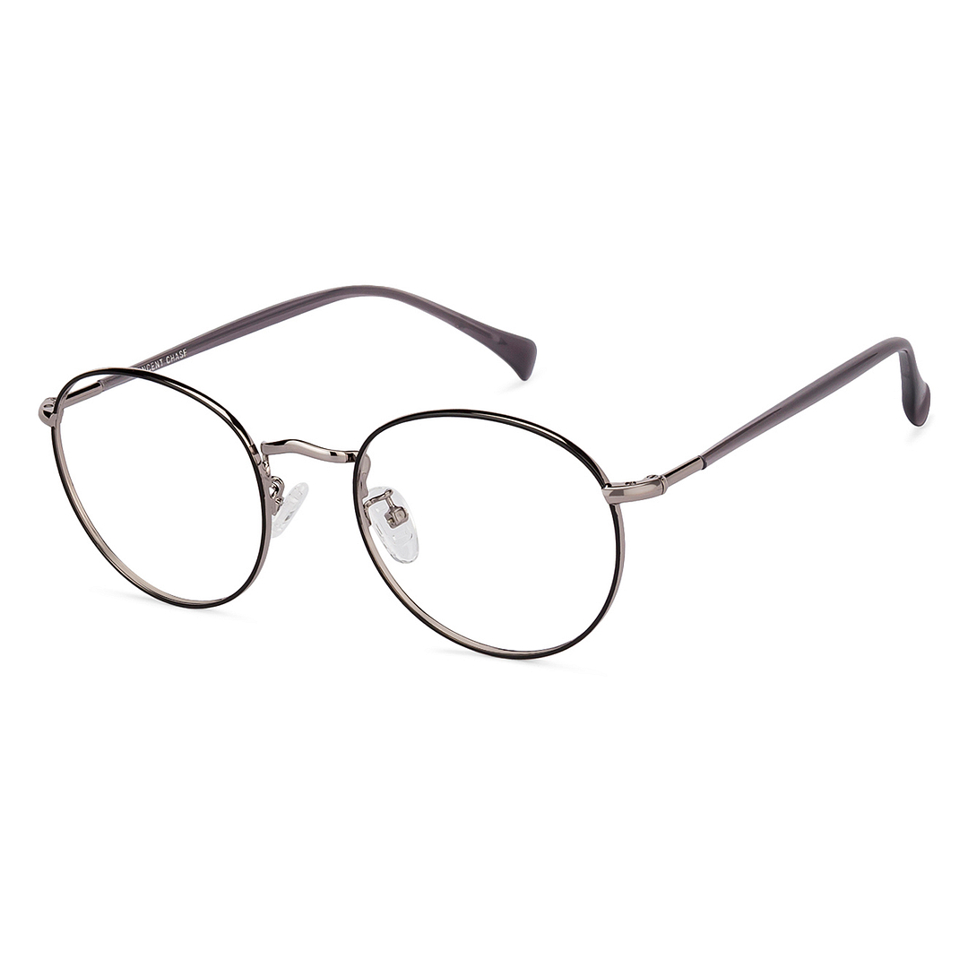 Vincent Chase Online Dark Gunmetal Full Rim Round right side