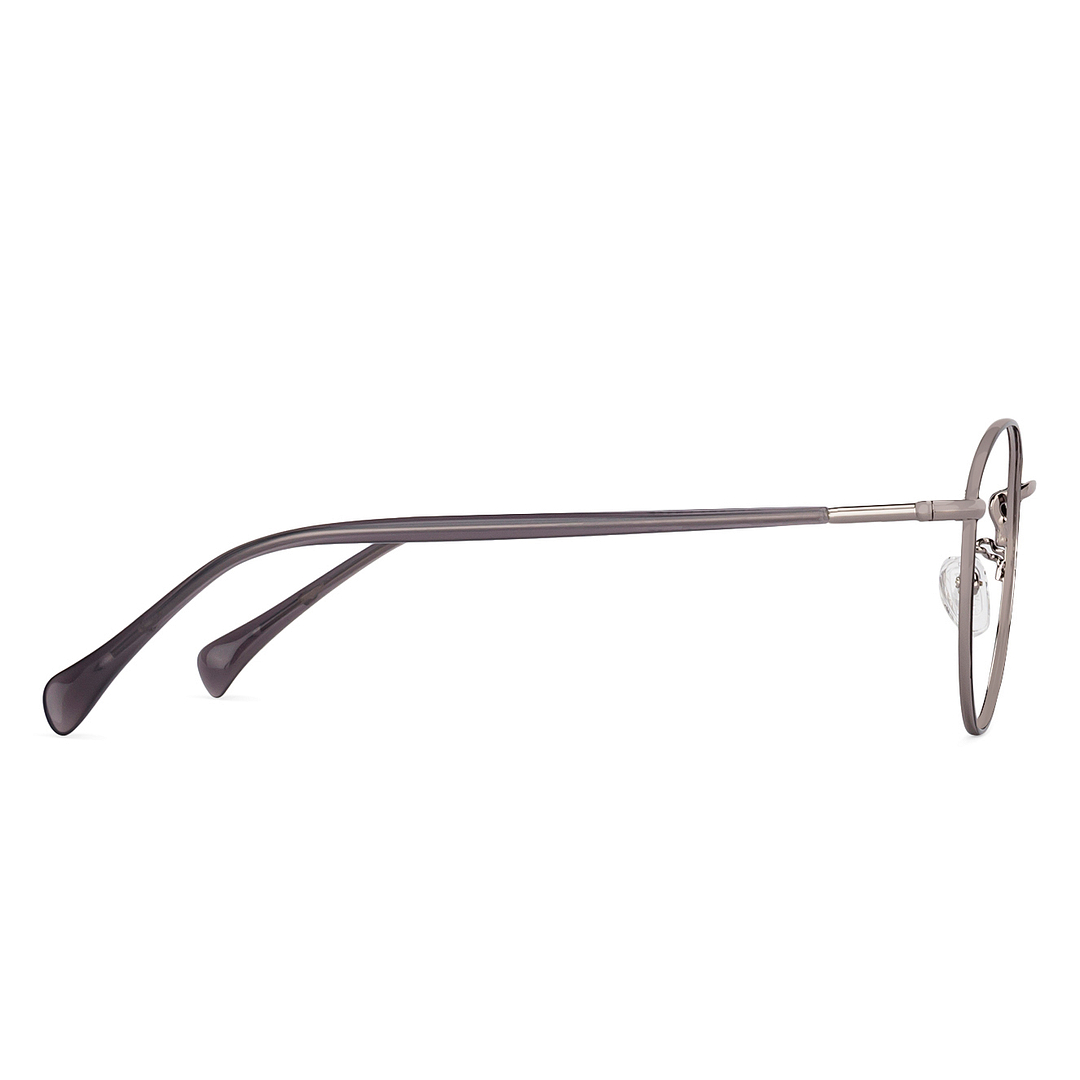 Vincent Chase Online Dark Gunmetal Full Rim Round left side