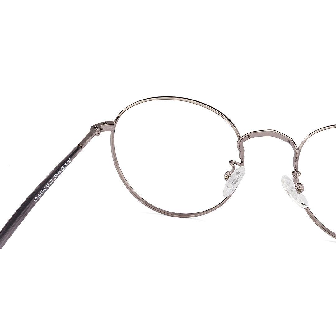 Vincent Chase Online Dark Gunmetal Full Rim Round right side