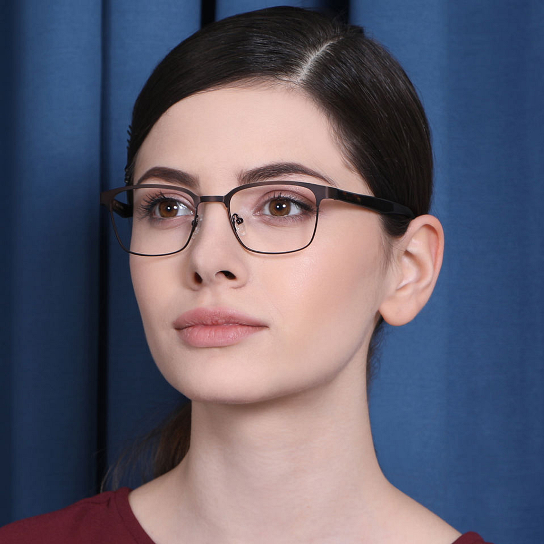 Vincent Chase Online Light Brown Full Rim Rectangle left side