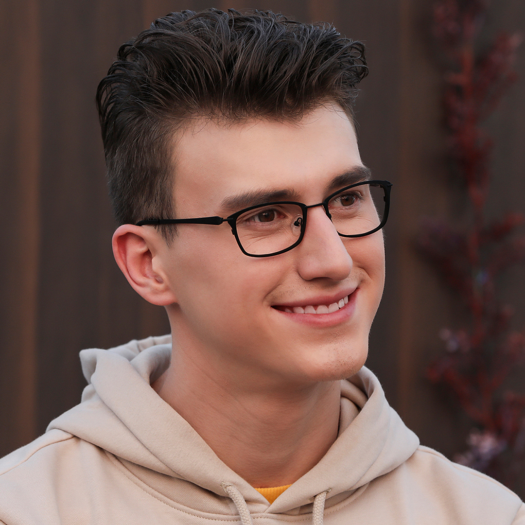 Vincent Chase Online Black Full Rim Rectangle right side