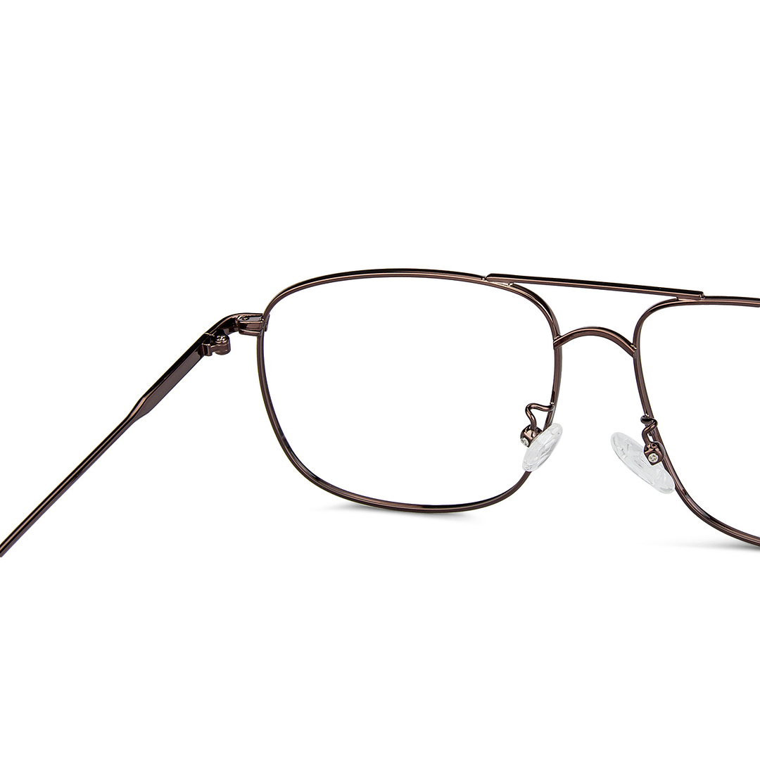 Vincent Chase Online Dark Brown Full Rim Aviator left side