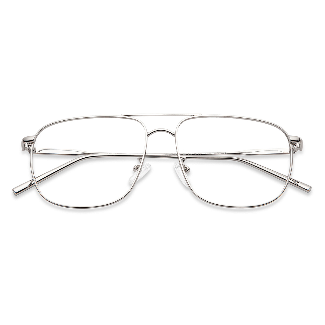 Vincent Chase Online Silver Full Rim Aviator left side