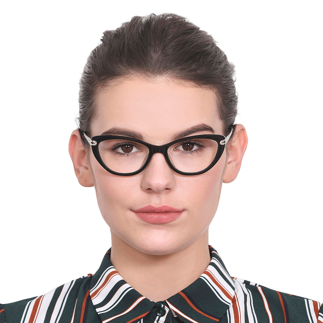 Vincent Chase Online Black Full Rim Cat Eye right side