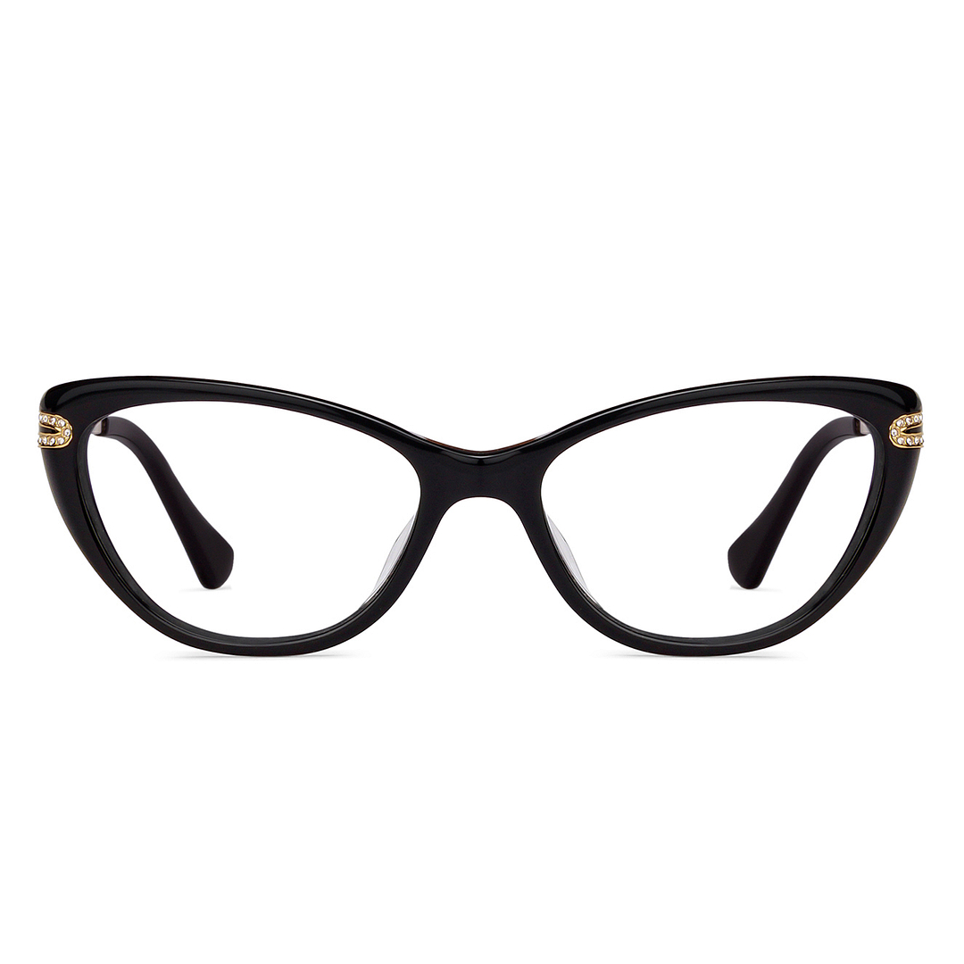 Vincent Chase Online Black Full Rim Cat Eye left side