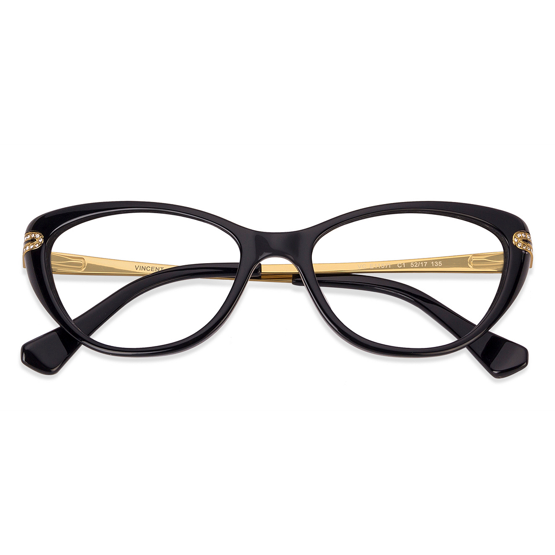 Vincent Chase Online Black Full Rim Cat Eye right side