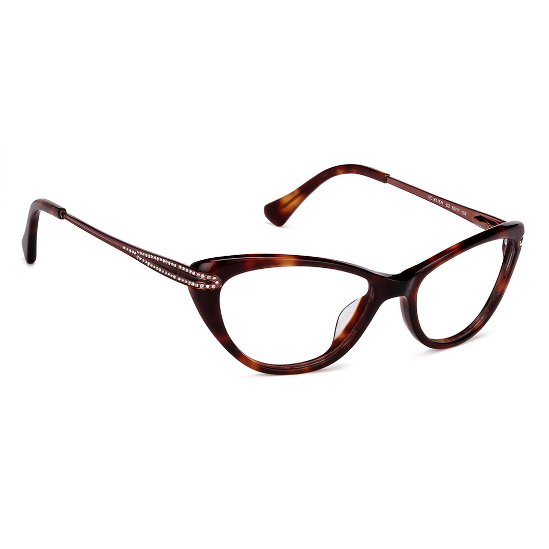 Vincent Chase Online Light Brown Full Rim Cat Eye left side