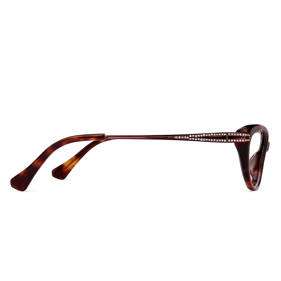 Vincent Chase Online Light Brown Full Rim Cat Eye right side
