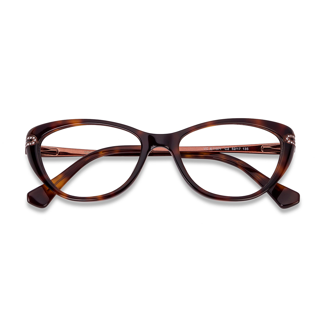 Vincent Chase Online Light Brown Full Rim Cat Eye right side