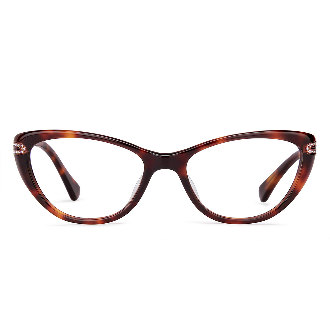 Vincent Chase Online Light Brown Full Rim Cat Eye left side