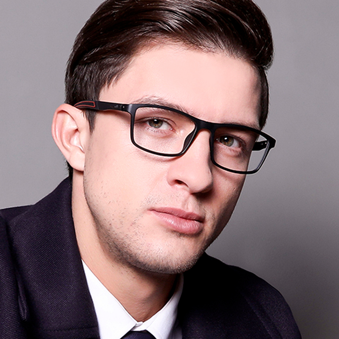 Lenskart Air Online Black Full Rim Rectangle left side