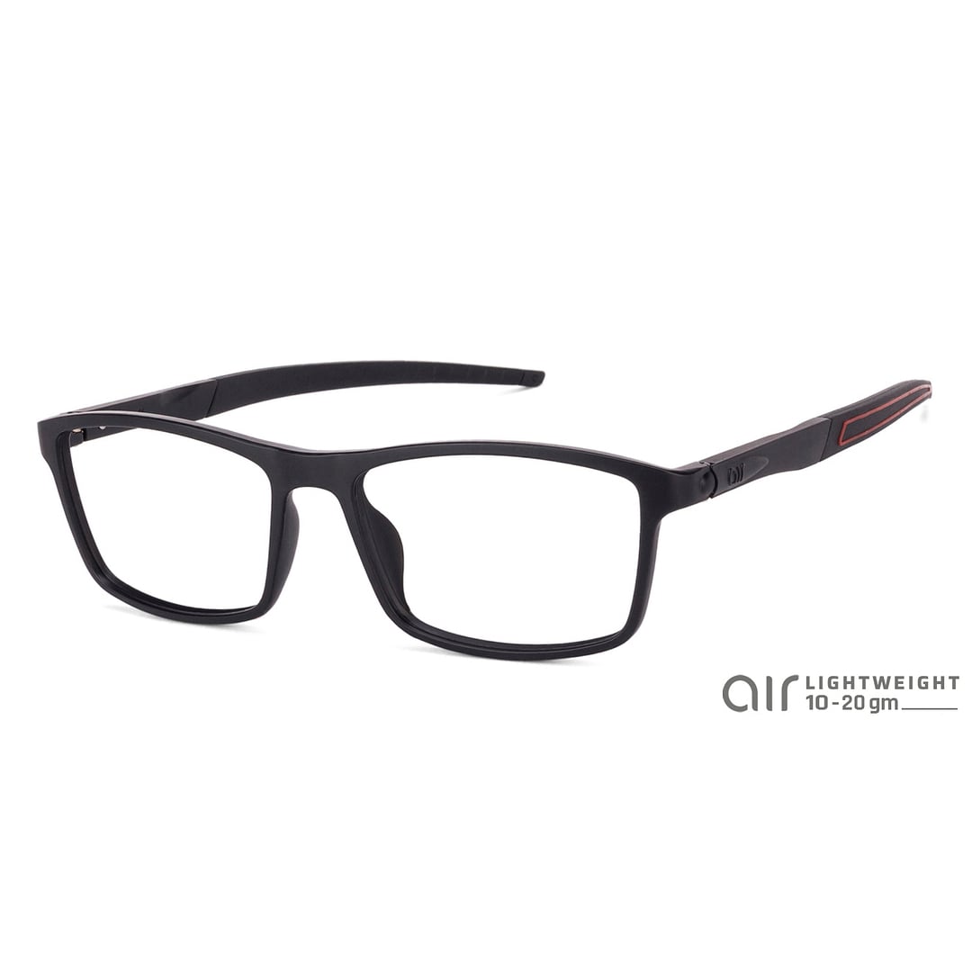 Lenskart Air Online Black Full Rim Rectangle left side