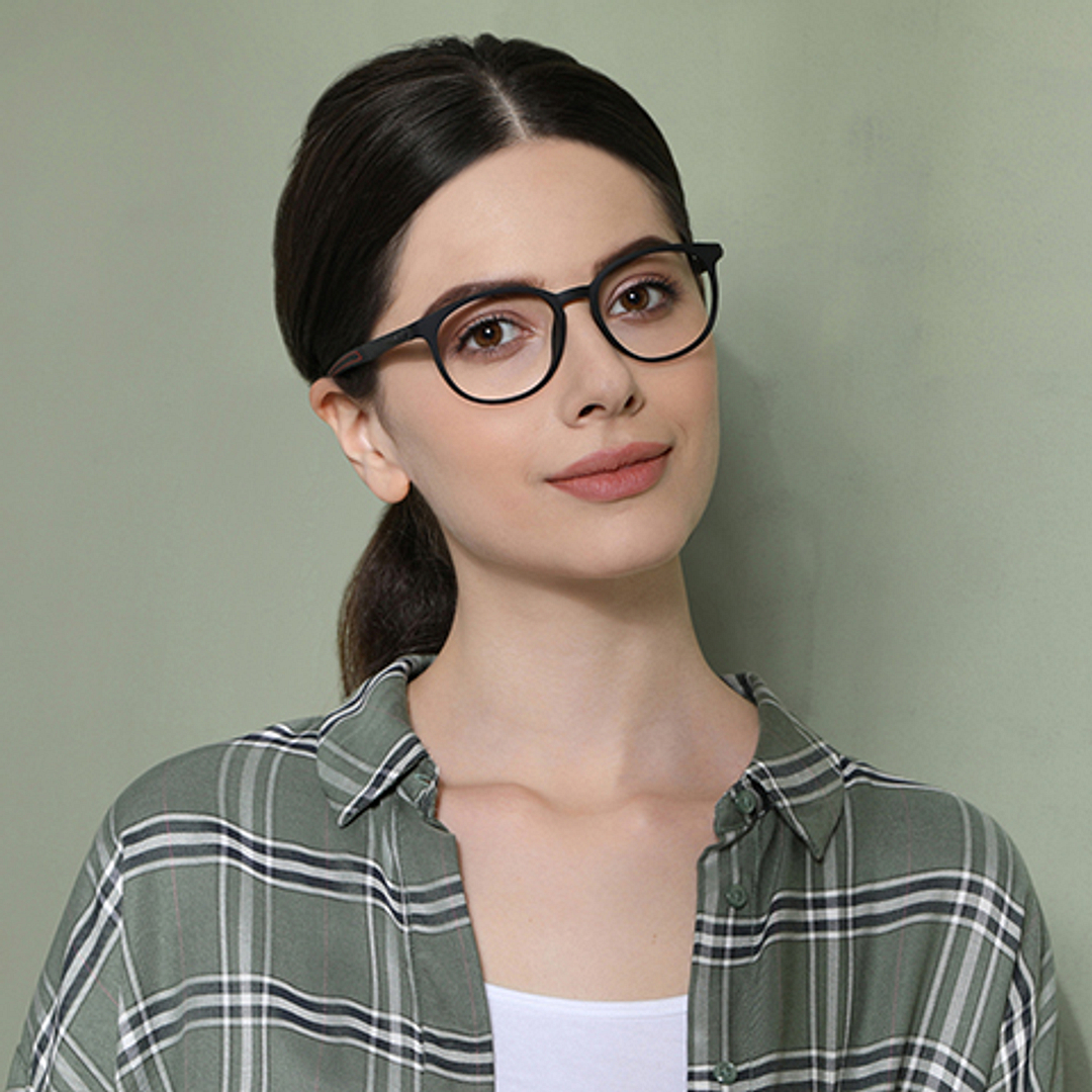 Lenskart Air Online Black Full Rim Round left side