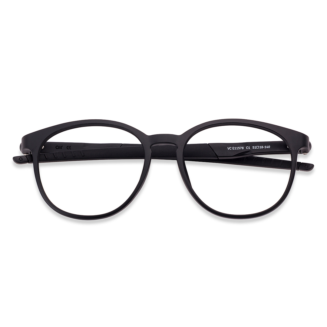 Lenskart Air Online Black Full Rim Round right side