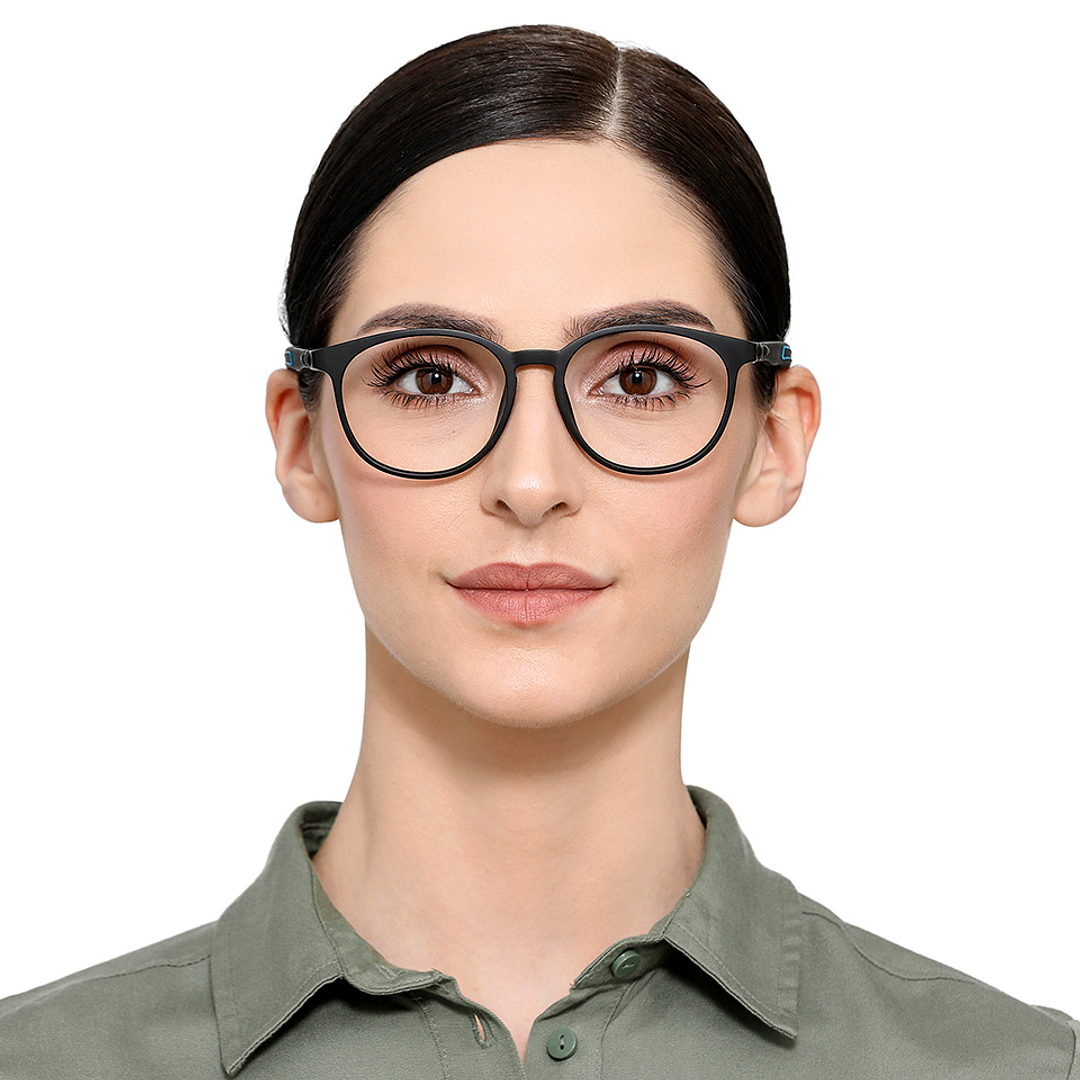 Lenskart Air Online Black Full Rim Round left side