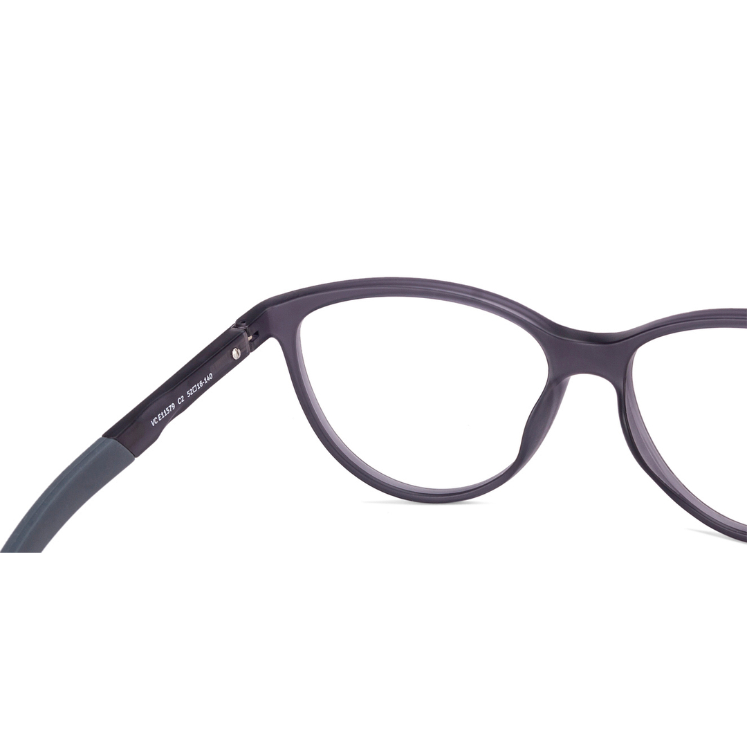 Lenskart Air Online Gray Transparent Full Rim Cat Eye left side