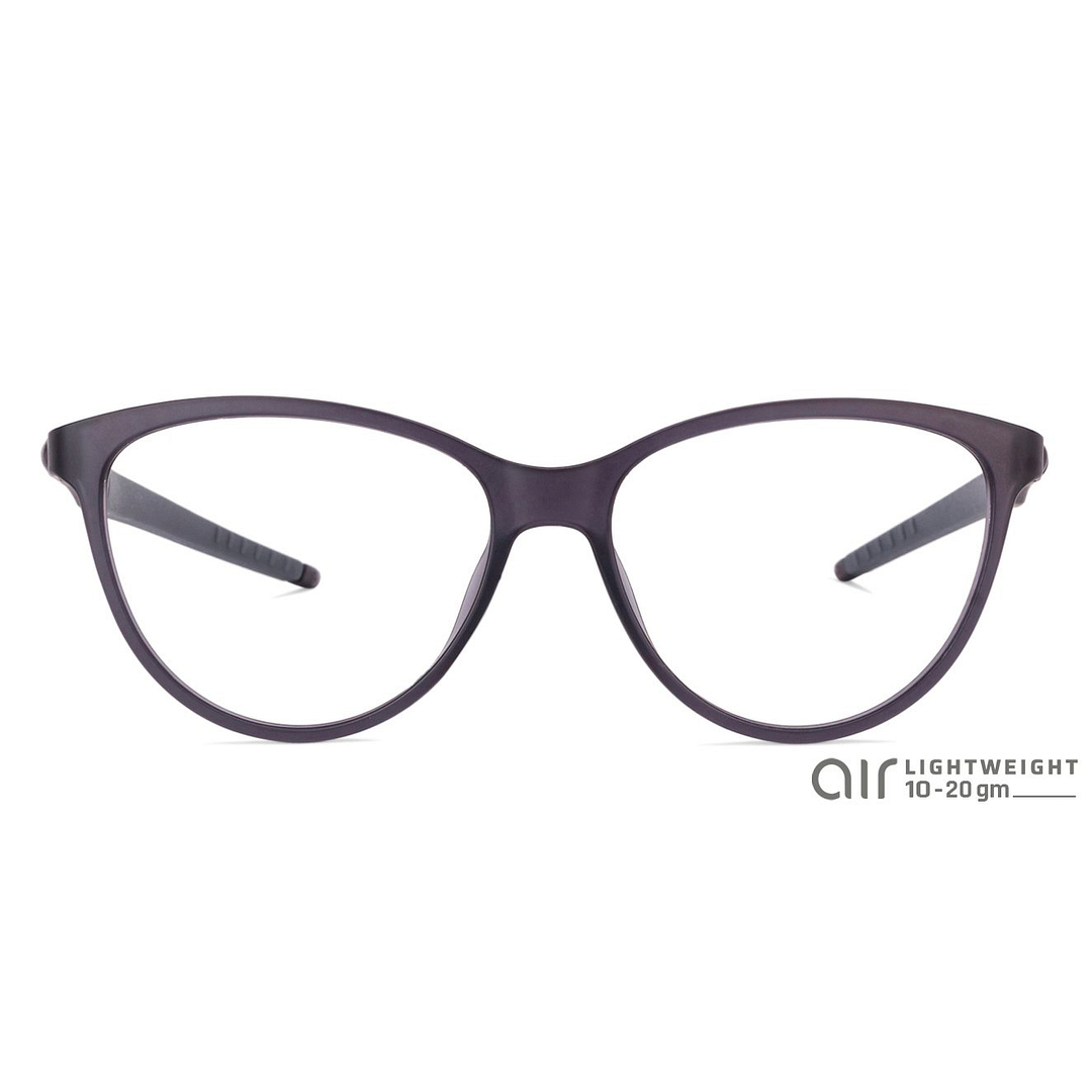 Lenskart Air Online Gray Transparent Full Rim Cat Eye left side