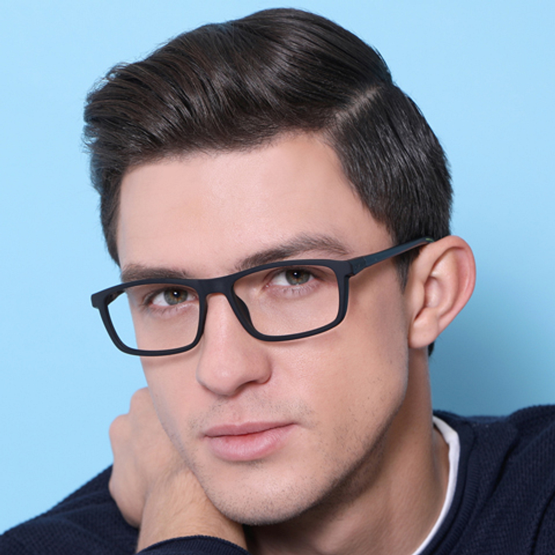 Lenskart Air Online Black Full Rim Rectangle left side