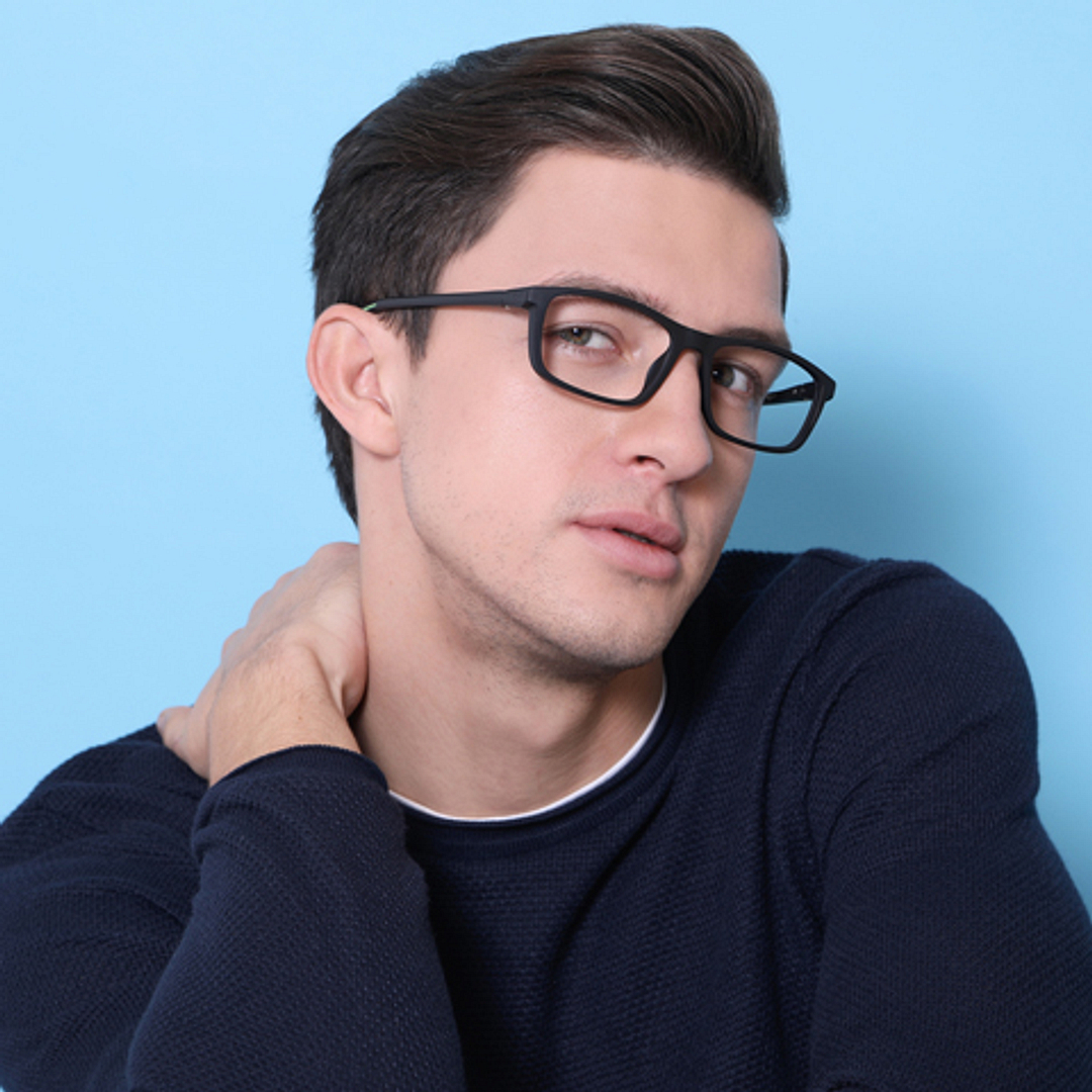 Lenskart Air Online Black Full Rim Rectangle right side