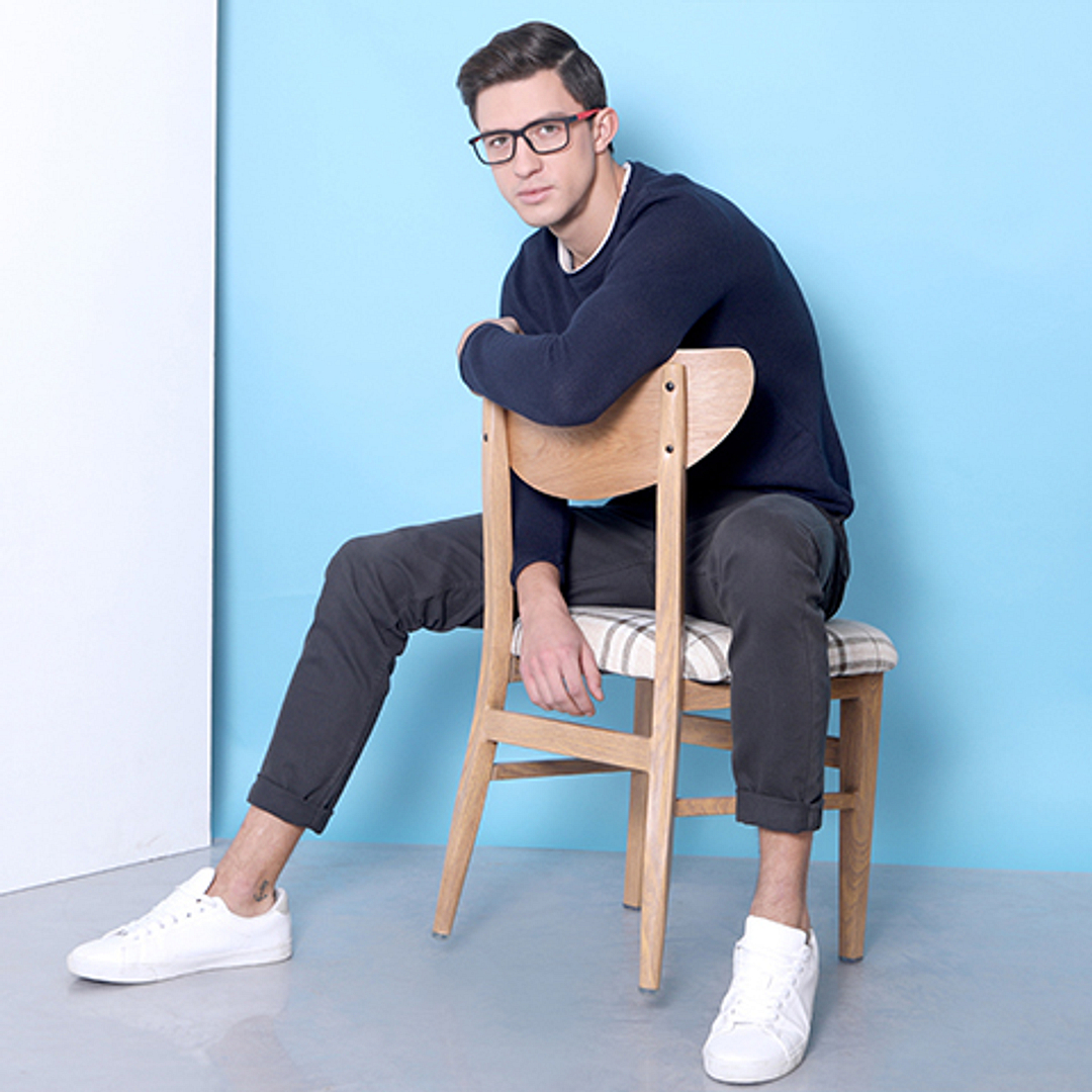 Lenskart Air Online Black Full Rim Rectangle left side