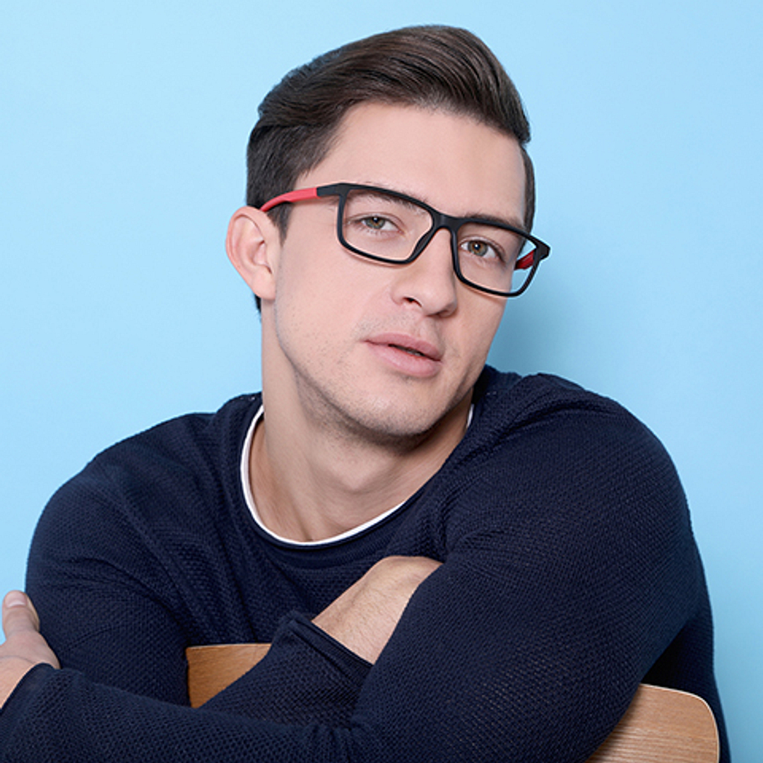 Lenskart Air Online Black Full Rim Rectangle left side