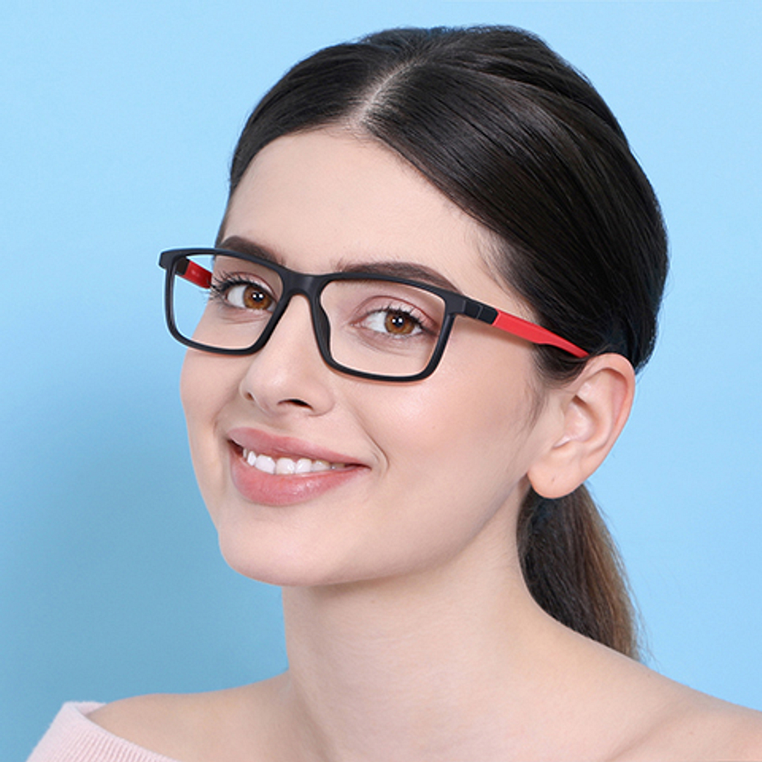 Lenskart Air Online Black Full Rim Rectangle right side