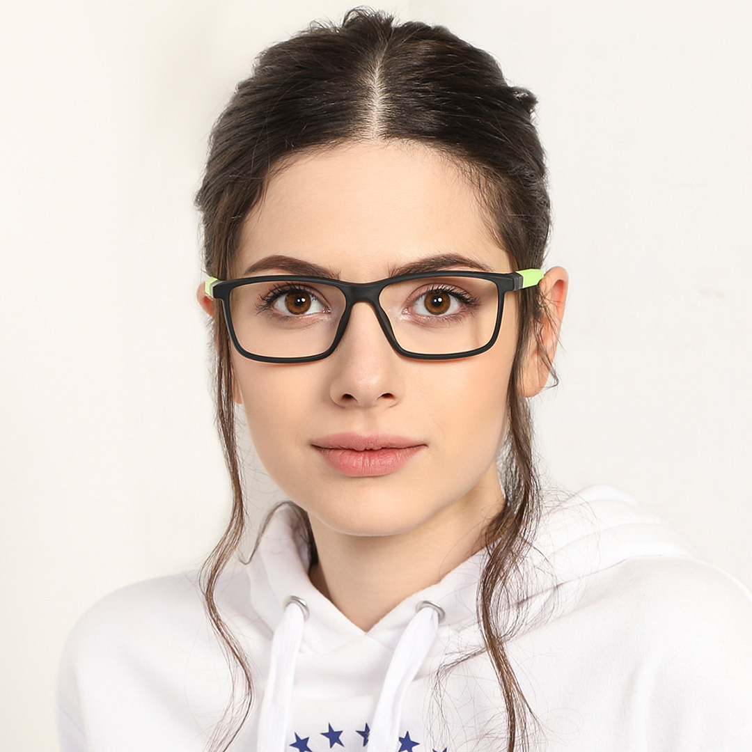 Lenskart Air Online Black Full Rim Rectangle left side