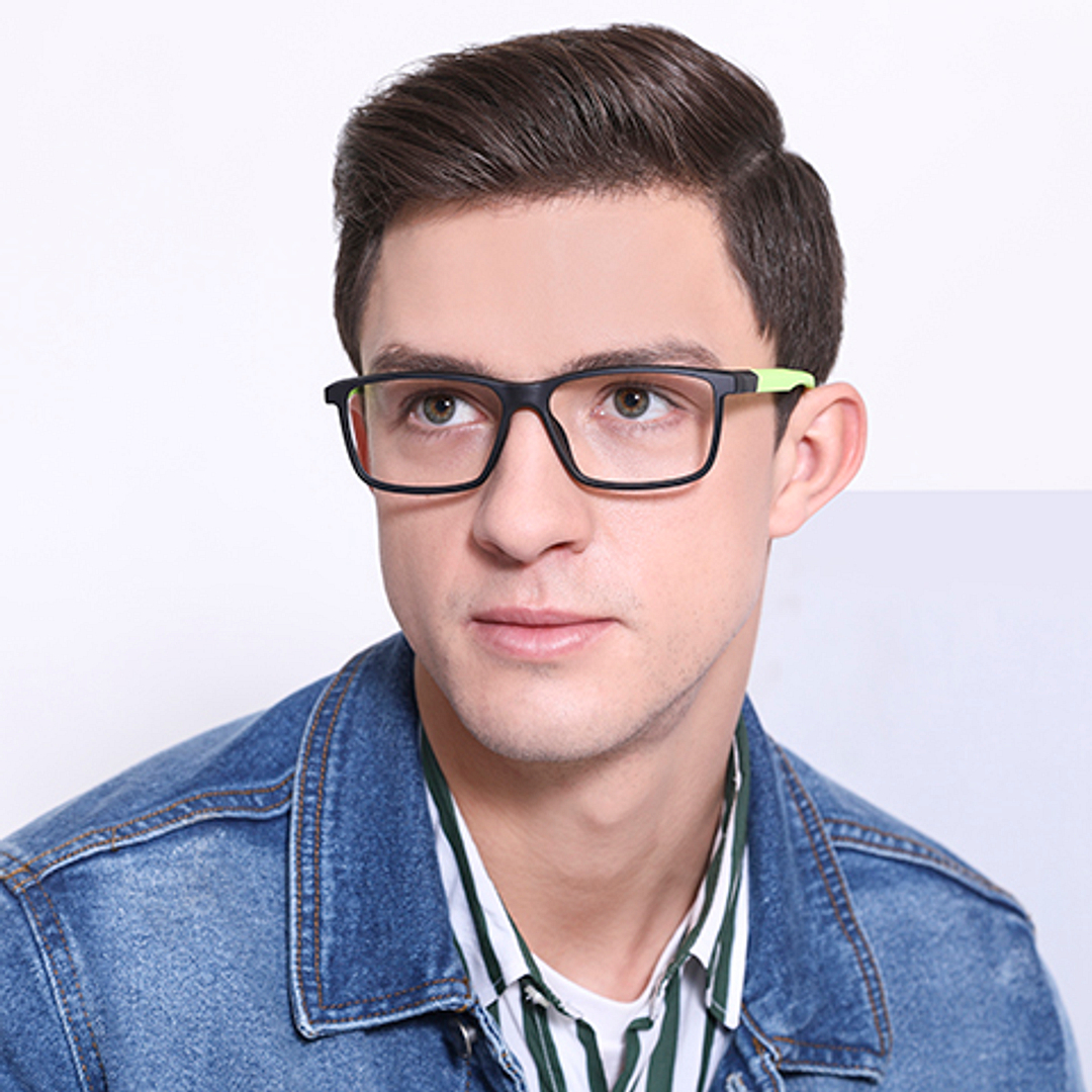 Lenskart Air Online Black Full Rim Rectangle right side